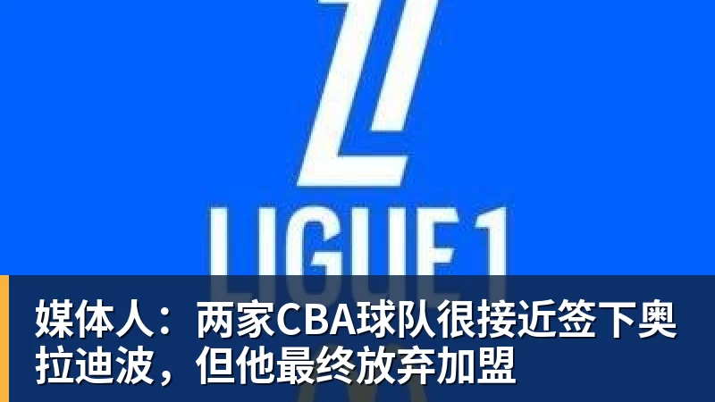 媒体人:两家CBA球队很接近签下奥拉迪波,但他最终放弃加盟